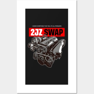 Supra Engine 2JZ Posters and Art